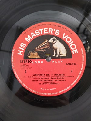 Lot 35 - MAHLER / BARBIROLLI - SYMPHONY NO. 9 - LP SET (HIS MASTER'S VOICE - ASD 596 - SIGNED)