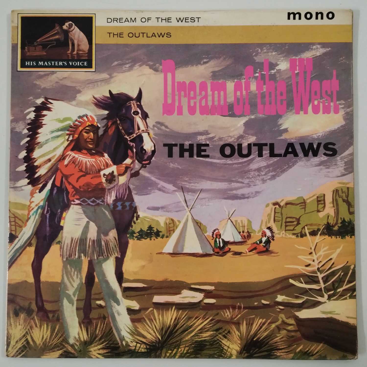 Lot 131 - THE OUTLAWS - DREAM OF THE WEST LP (JOE MEEK HOUSEBAND - UK HMV - CLP 1489)