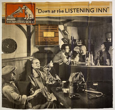 Lot 209 - HMV - A VINTAGE 'LISTENING INN' POSTER.