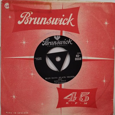 Lot 199 - BUDDY HOLLY - BLUE DAYS-BLACK NIGHTS 7" (BRUNSWICK UK ORIGINAL - 05581)