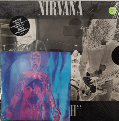 Lot 166 - NIRVANA - BLEACH LP (LIMITED/ NUMBERED RED/ WHITE SPLATTER W/ BONUS 7" - SP 34)