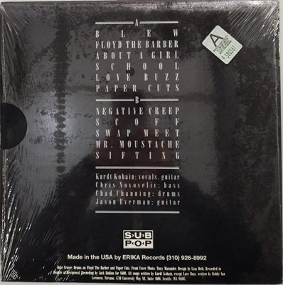 Lot 166 - NIRVANA - BLEACH LP (LIMITED/ NUMBERED RED/ WHITE SPLATTER W/ BONUS 7" - SP 34)