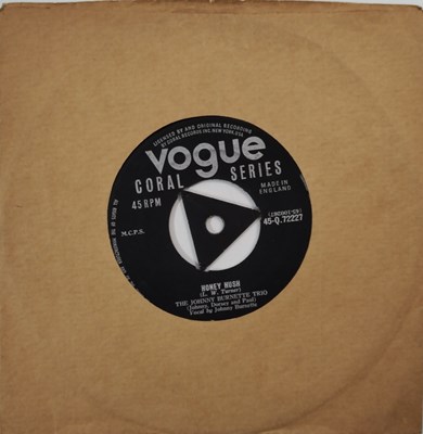 Lot 205 - THE JOHNNY BURNETTE TRIO - HONEY HUSH 7" (VOGUE CORAL SERIES 45-Q.72227)