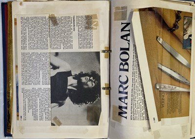Lot 510 - T.REX AND MARC BOLAN MEMORABILIA TO INC ORIGINAL 1971 CONCERT T-SHIRT.