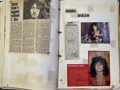 Lot 510 - T.REX AND MARC BOLAN MEMORABILIA TO INC ORIGINAL 1971 CONCERT T-SHIRT.
