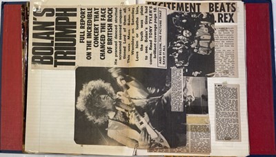 Lot 510 - T.REX AND MARC BOLAN MEMORABILIA TO INC ORIGINAL 1971 CONCERT T-SHIRT.