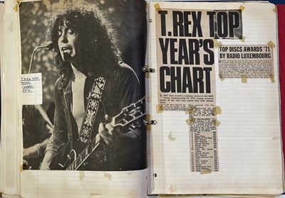 Lot 510 - T.REX AND MARC BOLAN MEMORABILIA TO INC ORIGINAL 1971 CONCERT T-SHIRT.