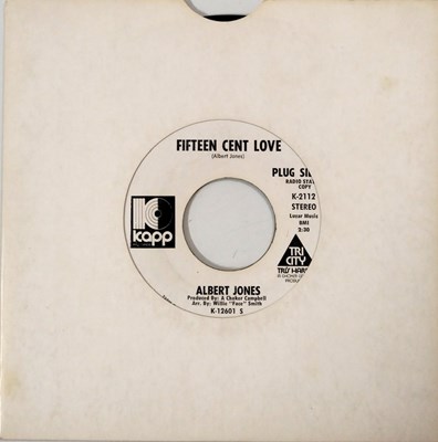 Lot 22 - ALBERT JONES - YOU MUST BE A BLESSING C/W FIFTEEN CENT LOVE  - RADIO STATION COPY