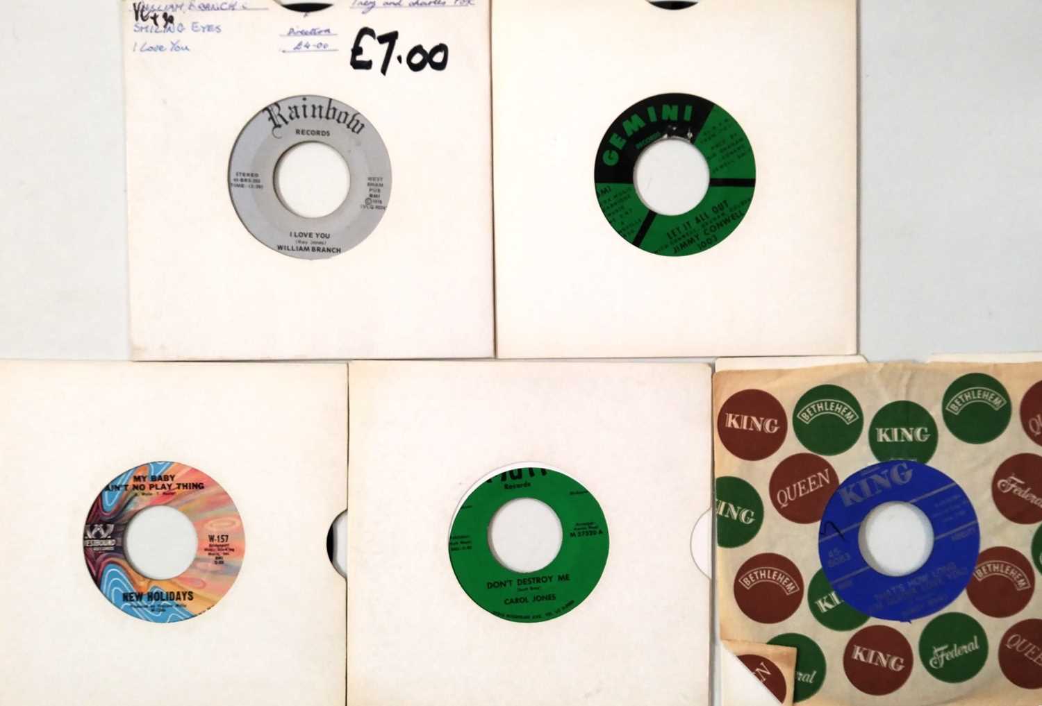 Lot 27 - 5 7" US SOUL SINGLES