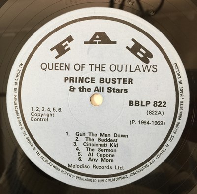 Lot 207 - PRINCE BUSTER & THE ALLSTARS - QUEEN OF THE OUTLAWS LP (UK PRESS - BBLP 822)