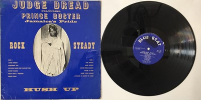 Lot 208 - JUDGE DREAD FEATURING PRINCE BUSTER - JAMAICA'S PRIDE (ROCK STEAD-HUSH UP) LP (ORIGINAL UK - BBLP 809)