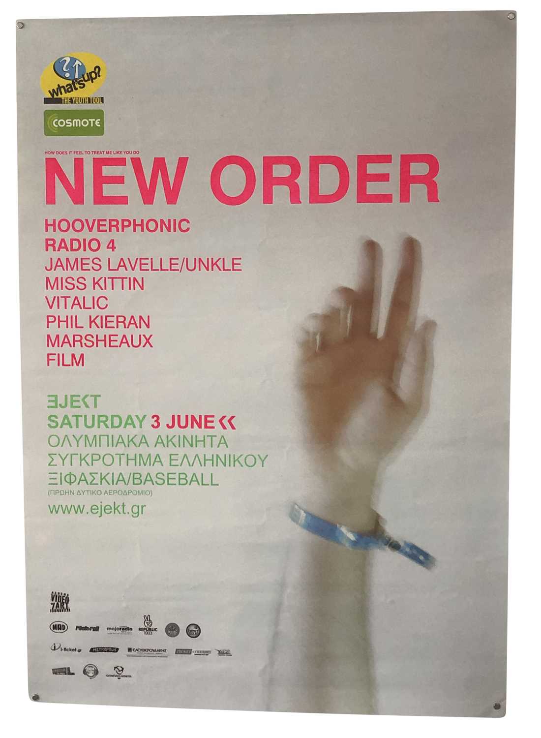 Lot 109 - NEW ORDER POSTERS COLLECTION x7
