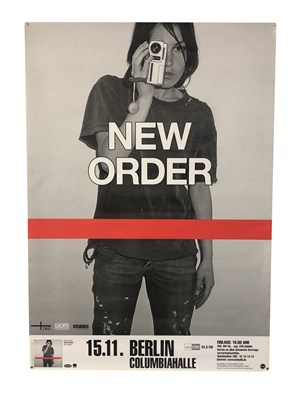 Lot 110 - NEW ORDER PROMO & GIG POSTERS COLLECTION x5