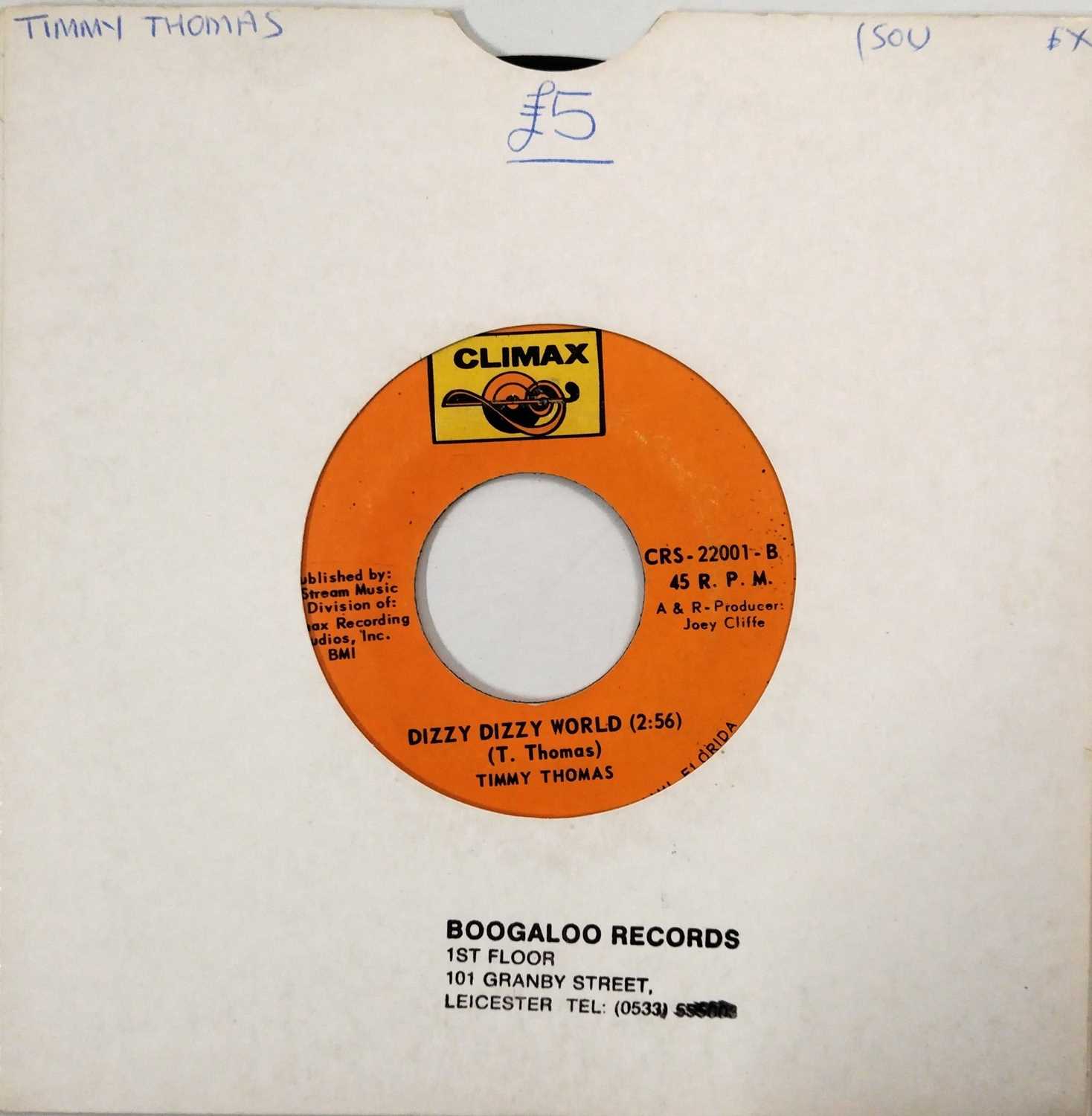 Lot 45 - TIMMY THOMAS - DIZZY DIZZY WORLD C/W WHAT'S BOTHERING ME