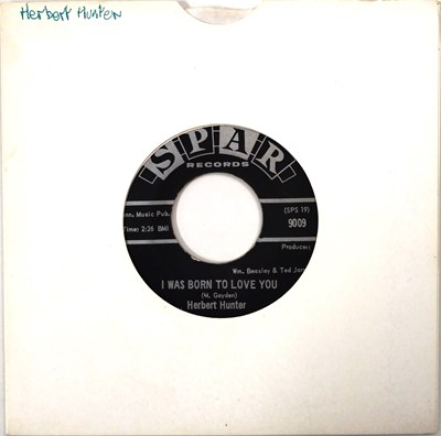 Lot 51 - HERBERT HUNTER - I WAS BORN TO LOVE YOU C/W PUSH AWAY FROM THE TABLE