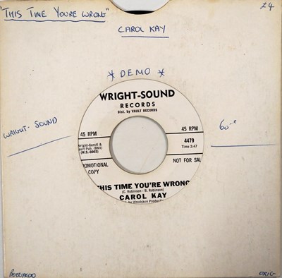 Lot 53 - CAROL KAY - THIS TIME YOU'RE WRONG C/W THAT'S WHEN IT HURTS