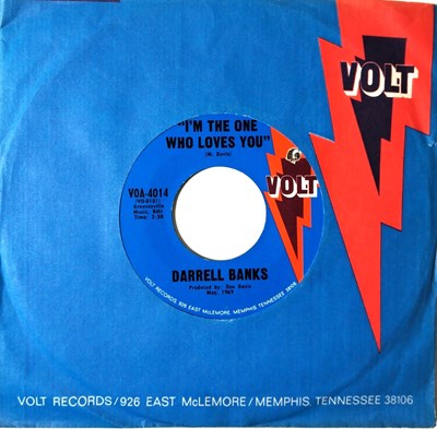 Lot 62 - DARRELL BANKS - JUST BECAUSE YOUR LOVE IS GONE C/W I'M THE ONE WHO LOVES YOU