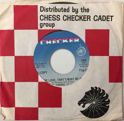 Lot 328 - THE GOSPEL CLASSICS - MORE LOVE, THAT'S WHAT WE NEED 7" (DJ COPY - CHECKER 5050)