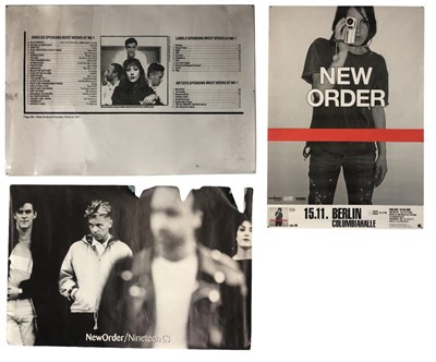 Lot 119 - NEW ORDER GIG & PROMO POSTERS x3