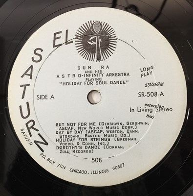 Lot 71 - SUN RA AND HIS ASTRO INFINITY ARKESTRA - HOLIDAY FOR SOUL DANCE LP (US ORIGINAL - SATURN RESEARCH - SR-508)