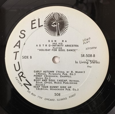 Lot 71 - SUN RA AND HIS ASTRO INFINITY ARKESTRA - HOLIDAY FOR SOUL DANCE LP (US ORIGINAL - SATURN RESEARCH - SR-508)