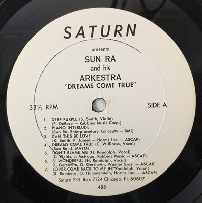 Lot 75 - SUN RA AND  HIS ARKESTRA - DREAMS COME TRUE LP (US ORIGINAL - EL SATURN - 485)