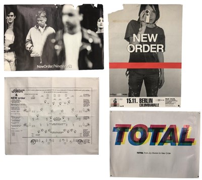 Lot 121 - NEW ORDER ASSORTED POSTERS x4