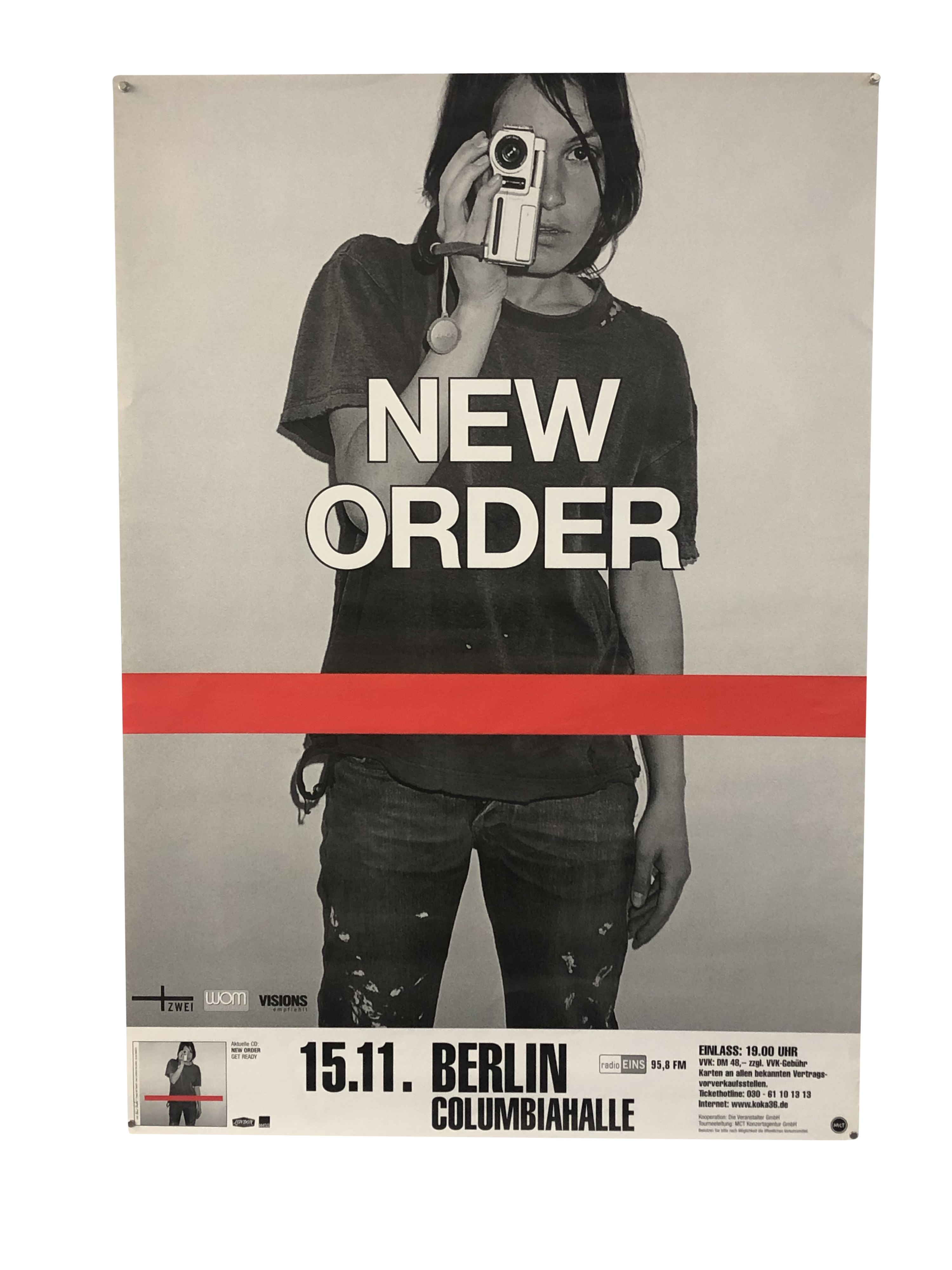アートポスター NEW ORDER GET READY オリジナルポスター Lot 123 - NEW ORDER & RELATED POSTERS x4