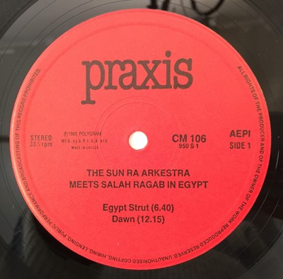 Lot 96 - SUN RA MEETS SALAH RAGAB - IN EGYPT LP (GREEK ORIGINAL - PRAXIS - CM 106)