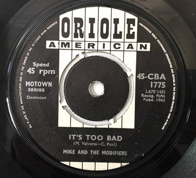 Lot 292 - MIKE AND THE MODIFIERS - I FOUND MYSELF A BRAND NEW BABY 7" (UK PROMO - ORIOLE - 45-CBA 1775)