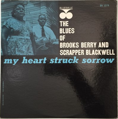 Lot 296 - BROOKS BERRY AND SCRAPPER BLACKWELL - THE BLUES OF/ MY HEART STRUCK SORROW LP (US ORIGINAL - PRESTIGE - BV 1074)