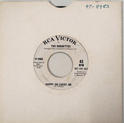 Lot 167 - THE BOBBETTES - HAPPY GO LUCKY, ME C/W IT'S ALL OVER