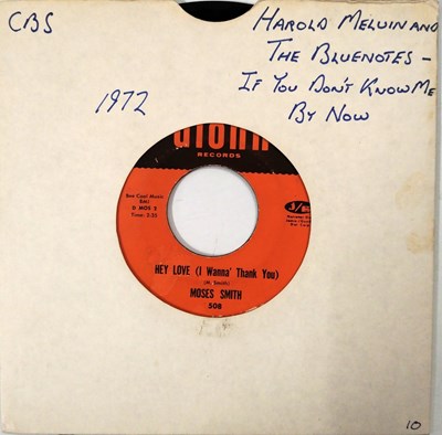 Lot 174 - MOSES SMITH - THE GIRL ACROSS THE STREET C/W HEY LOVE (I WANNA THANK YOU)