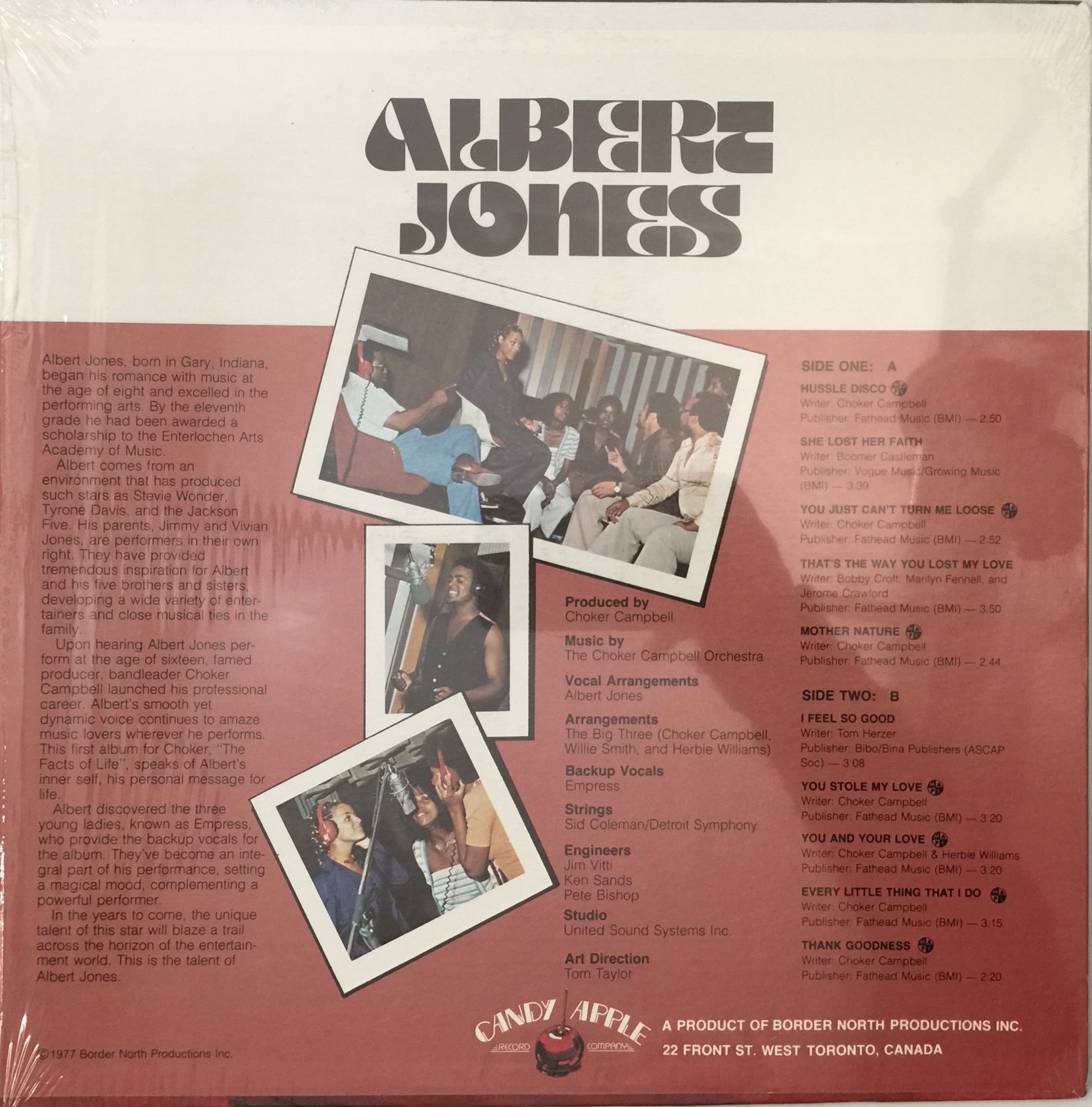 Lot 350 - ALBERT JONES - THE FACTS OF LIFE! LP