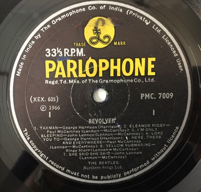 Lot 9 - THE BEATLES - REVOLVER (ORIGINAL INDIAN EXPORT - PMC 7009)