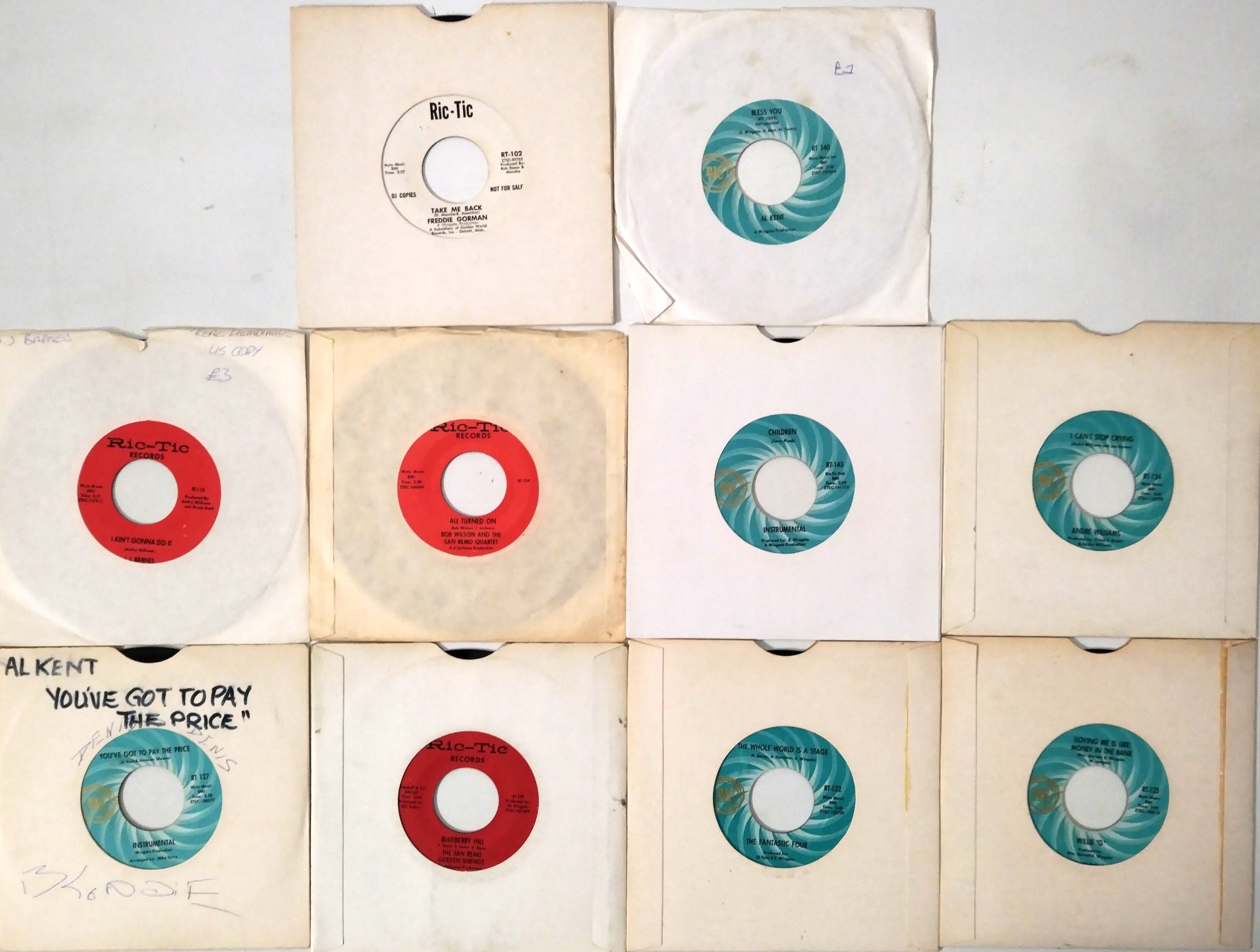 Lot 185 - RIC-TIC LABEL US PRESSING SINGLES (SOUL)