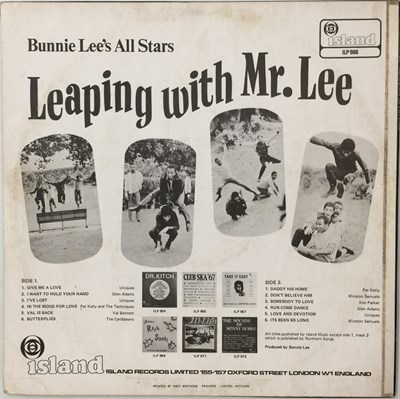 Lot 551 - LEAPING WITH MR. LEE LP (ORIGINAL UK COPY - ISLAND ILP 986)