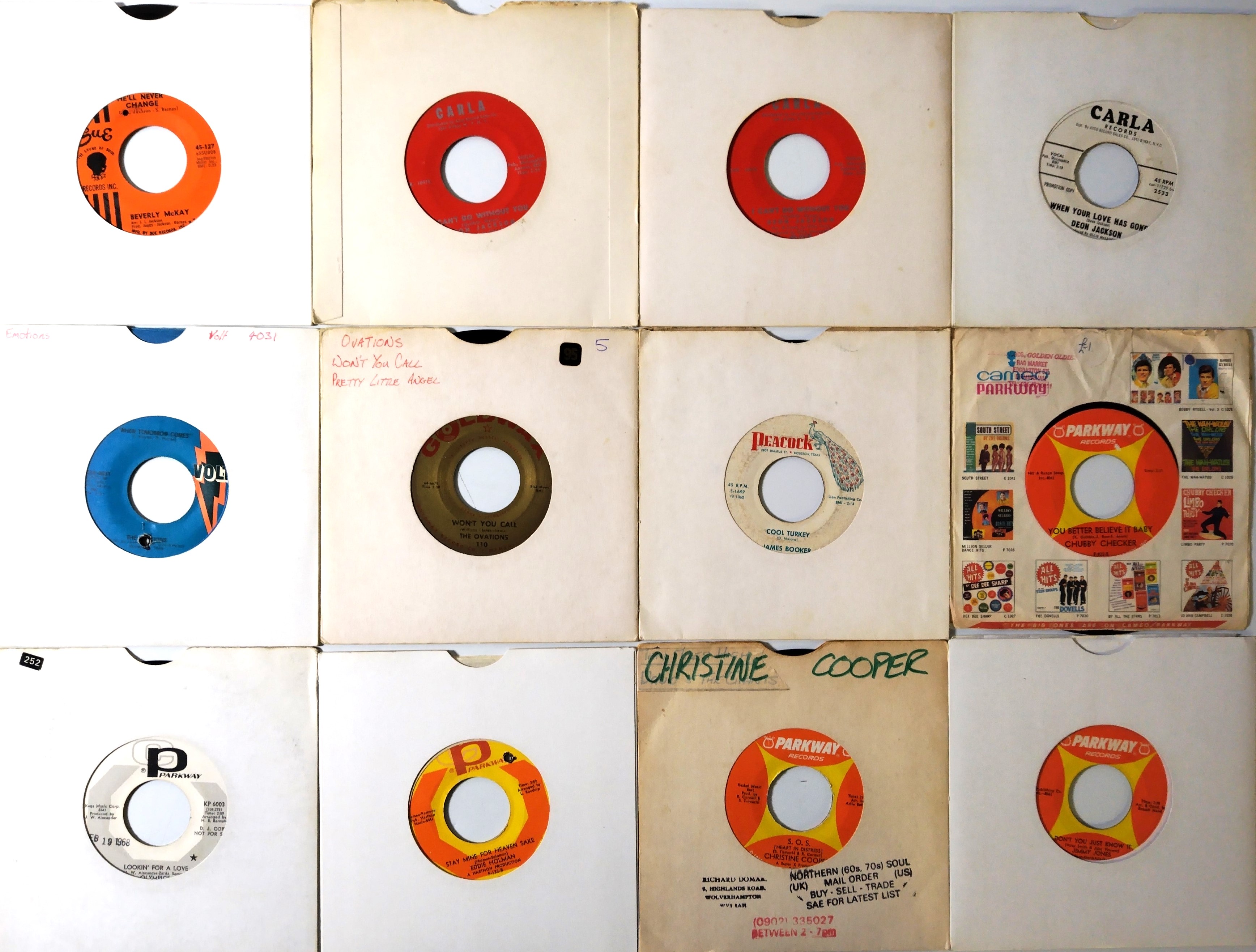 Lot 396 - 382 US ORIGINAL 60's SINGLES (SOUL)