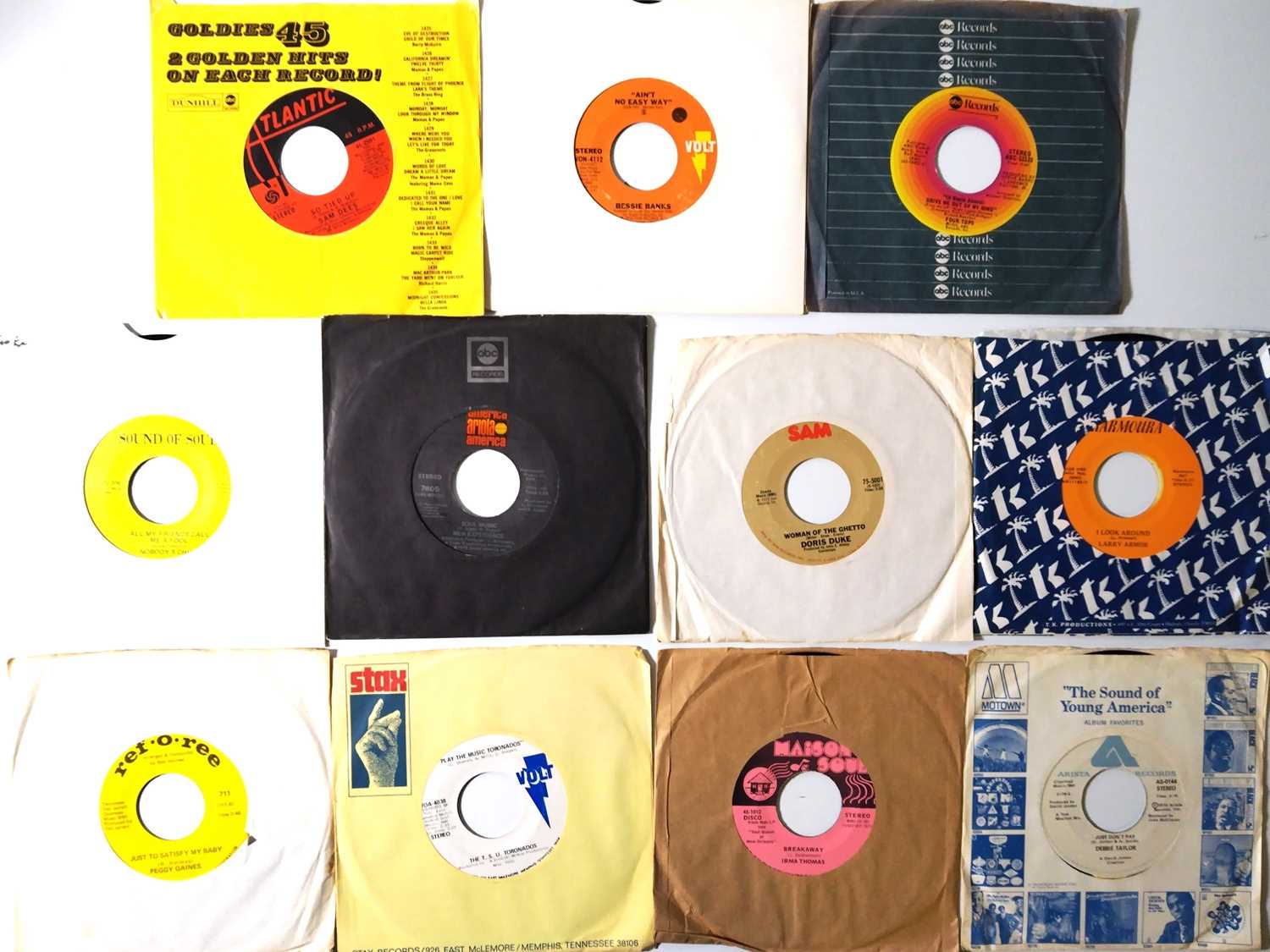 Old Image Single Lot 408 - 11 US ORIGINAL 1970'S SINGLES (SOUL)