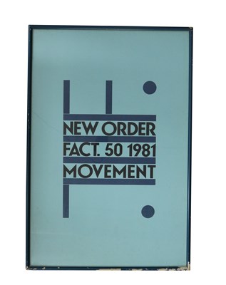 Lot 151 - NEW ORDER MOVEMENT POSTER 1981