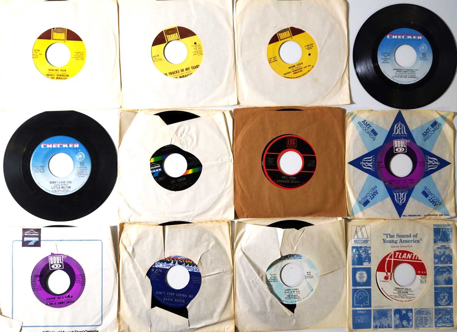 Old Image Single Lot 416 - 101 US ORIGINAL SINGLES (SOUL)