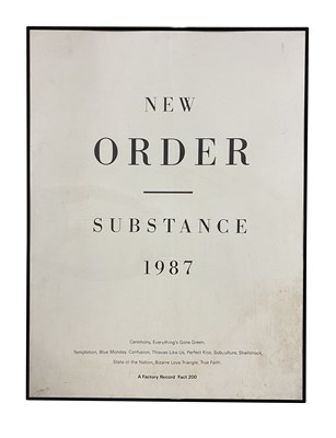 Lot 157 - NEW ORDER SUBSTANCE POSTER 1987