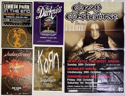 Lot 254 - METAL POSTERS - OZZY OSBOURNE / KORN AND MORE.