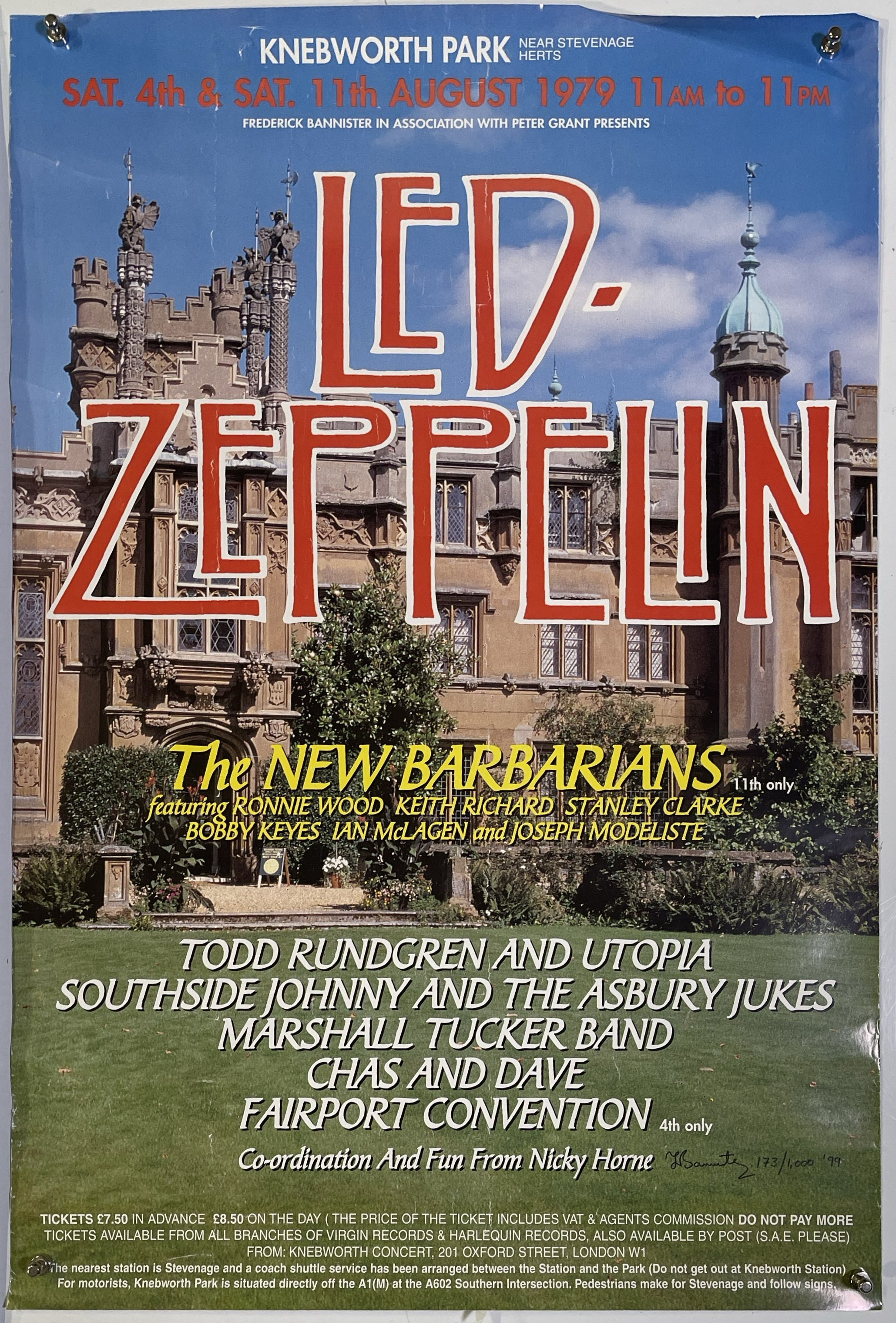 Lot 269 - POSTER PRINTS - LED ZEPPELIN / RADIOHEAD.