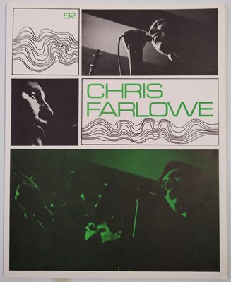 Lot 6 - THE YARDBIRDS - CHRIS FARLOWE IMMEDIATE 1966 PRESS KIT.