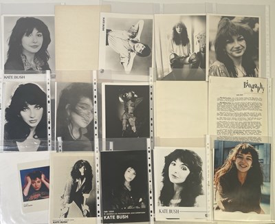 Lot 10 - KATE BUSH - PROMO PHOTOGRAPHS AND PRESS RELEASES.