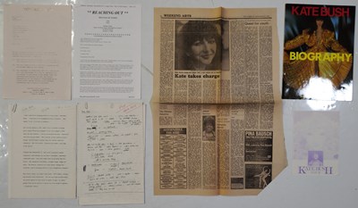 Lot 20 - KATE BUSH - SIGNED PHOTO WAIVER AND OTHER DOC.