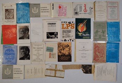 Lot 23 - CLASSICAL MUSIC - QUANTITY OF SIGNED PROGRAMMES INC LEONARD BERNSTEIN ETC.