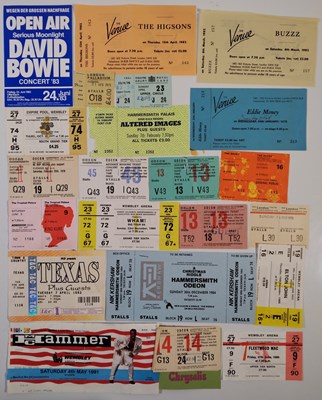 Lot 25 - UNUSED ROCK AND POP TICKETS - 70S/80S.