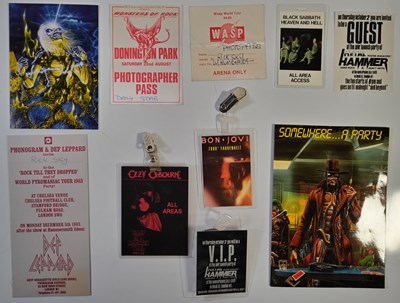 Lot 32 - METAL - PASSES AND INVITES TO LAUNCHES/EVENTS.